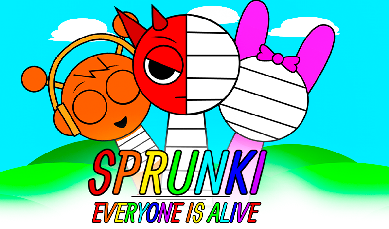Sprunki Everyone Is Alive game cover