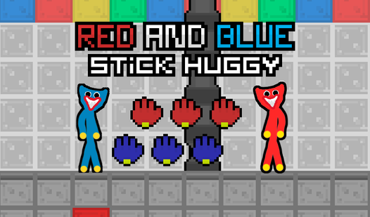 Red and Blue Stick Huggy