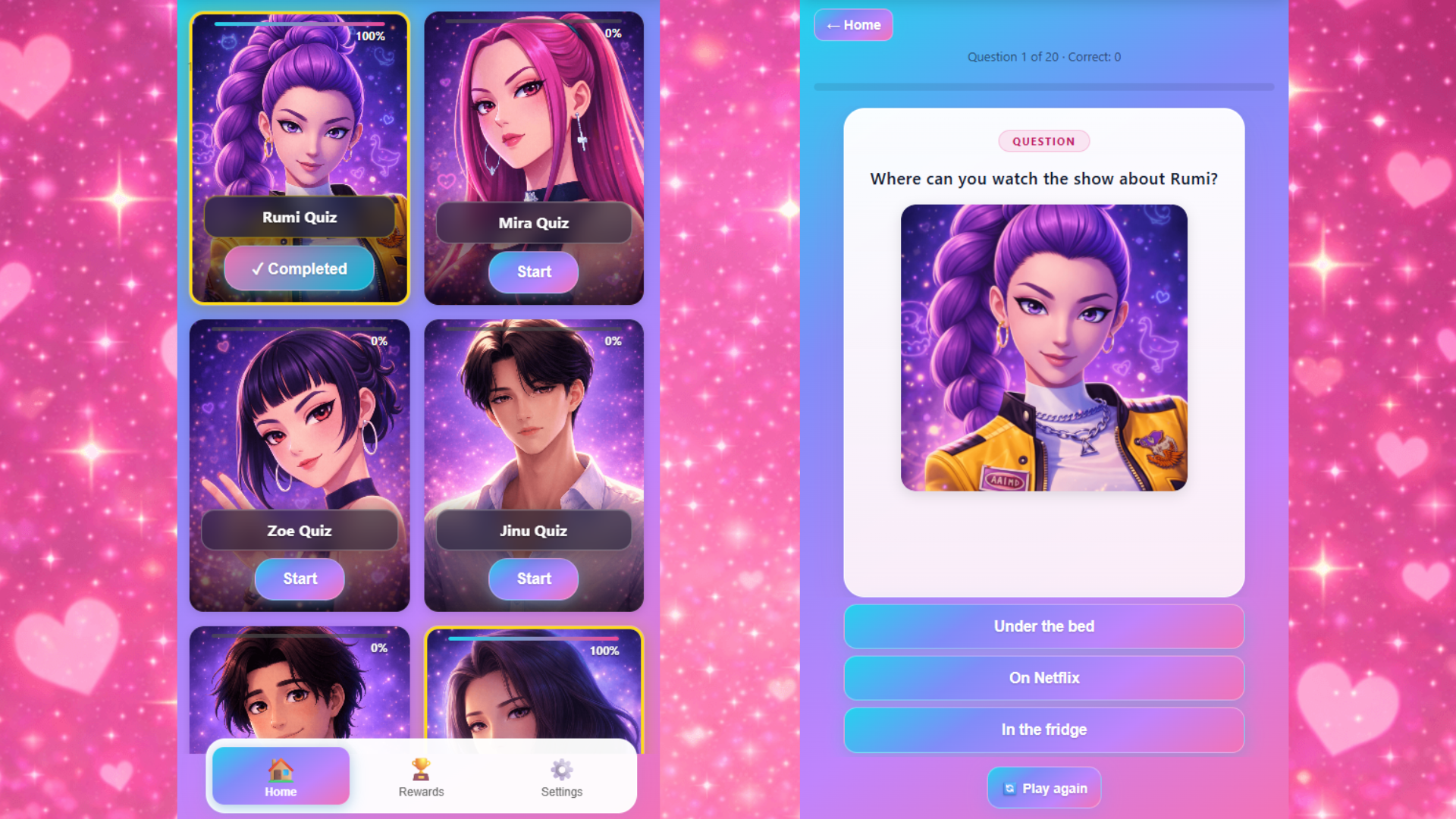 k-pop Demon Hunters: Who are You from the Huntrix? screenshot 1