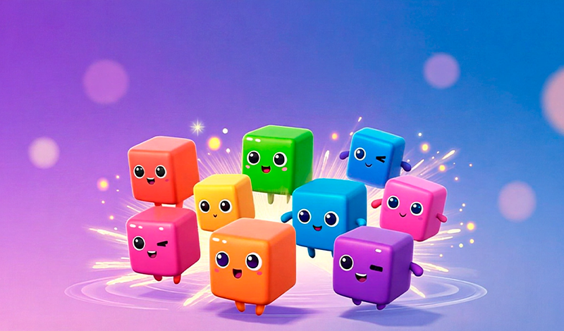 Jelly Evolution: Merge the Cubes game cover