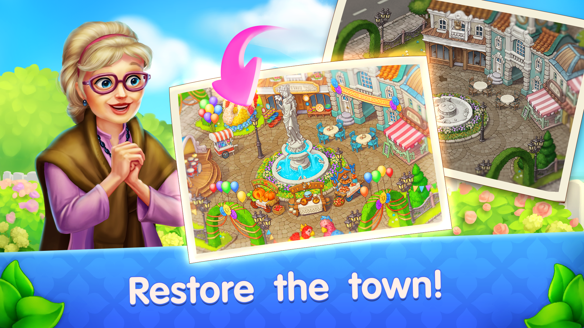 VegaMix Match-3 Village screenshot