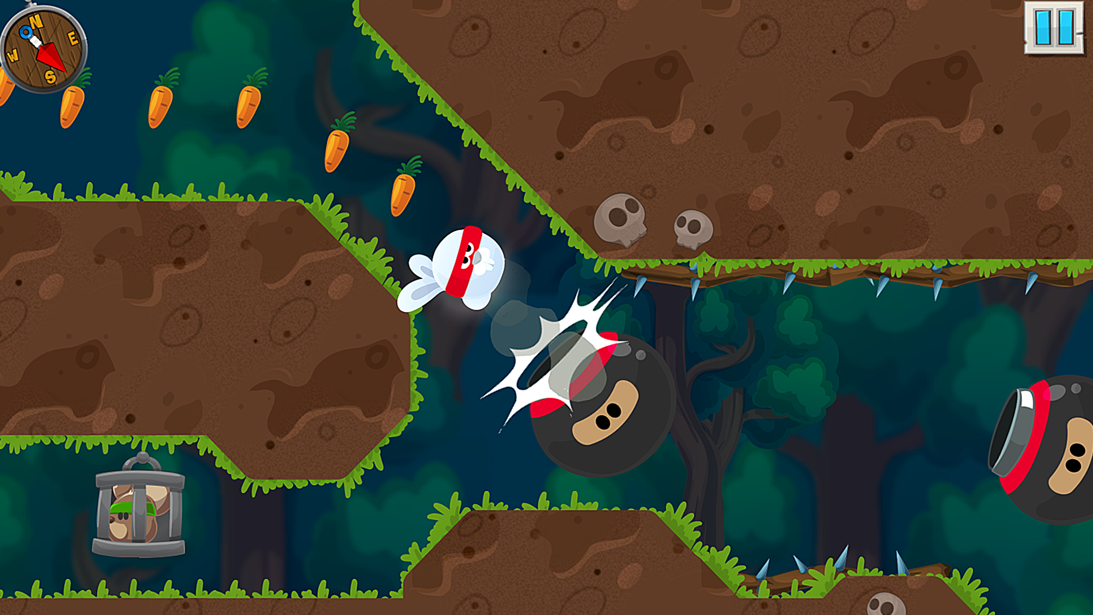 Rabbit Samurai - Ninja ball games screenshot 5