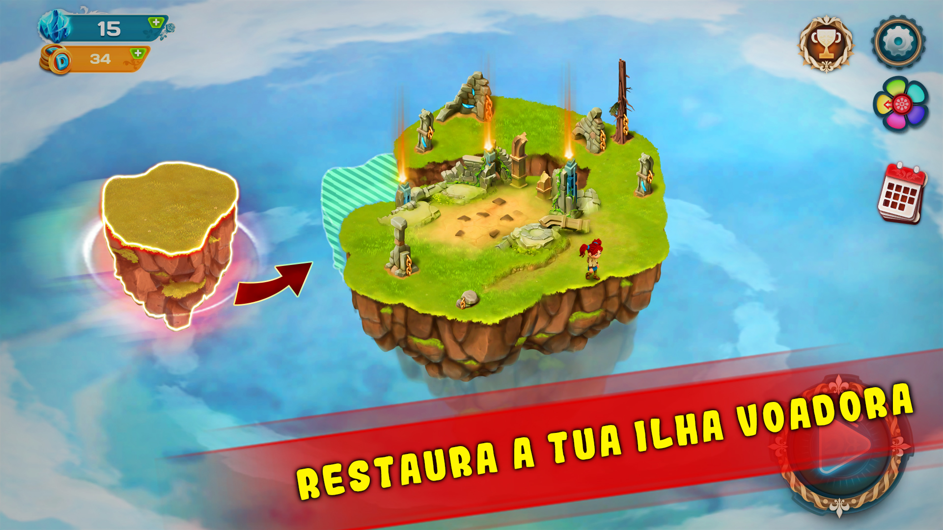 Diamant Sky Stories Match 3 screenshot 43