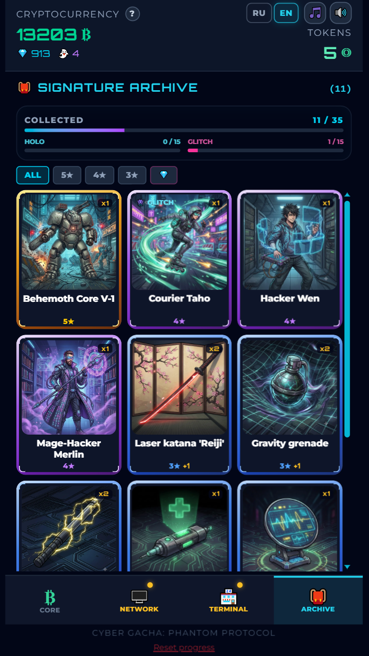 Cyber Gacha: Phantom Protocol screenshot 3