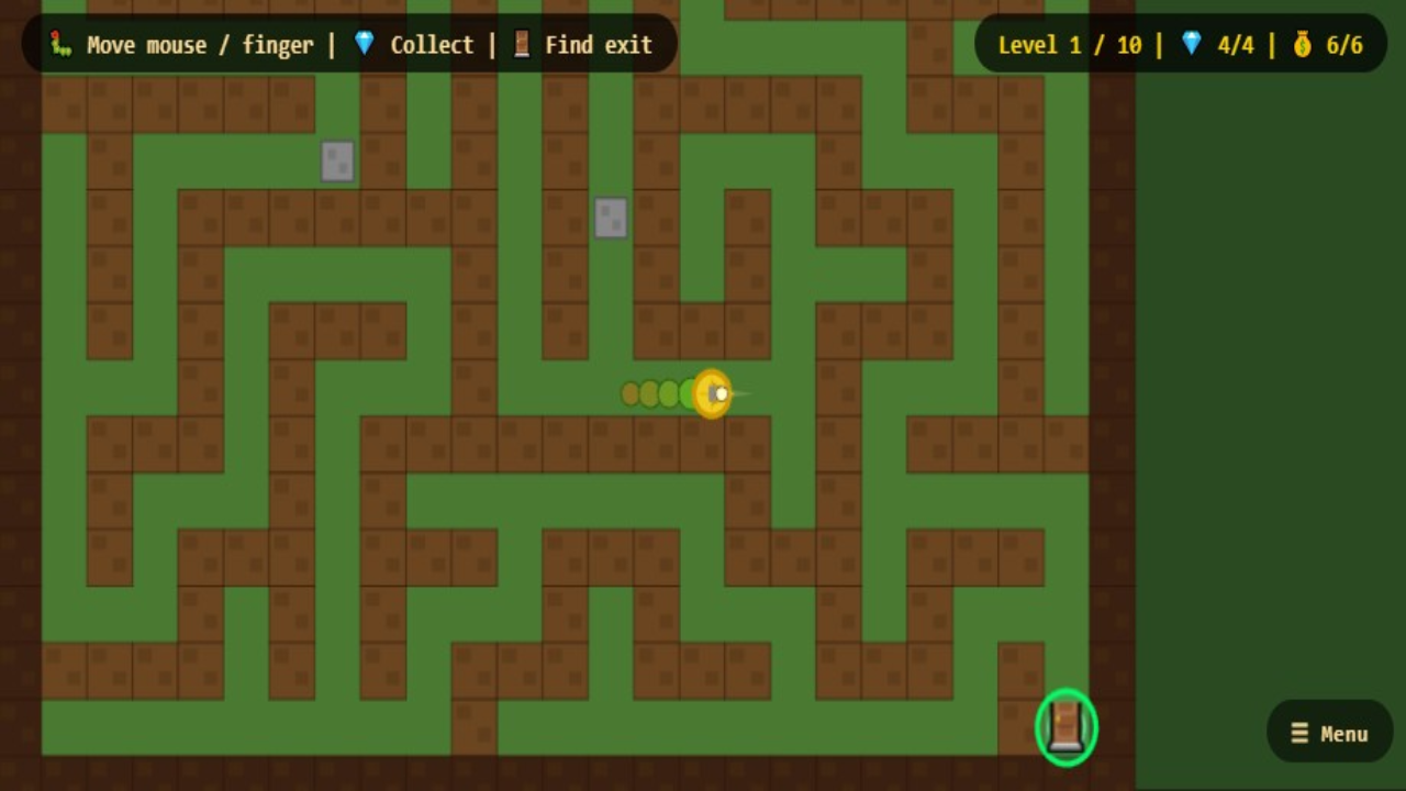 Worm miner: diamond mazes — screenshot 6