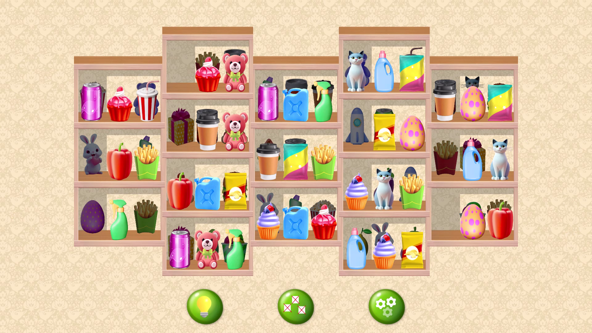 Connect the items on the shelf screenshot