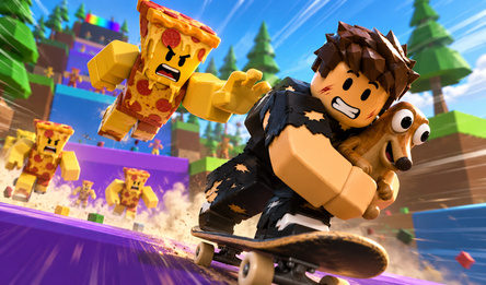 Collect Brainrots on a Skateboard Online