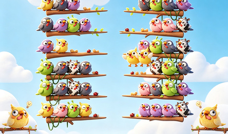 Sort & Clear: Funny Birds