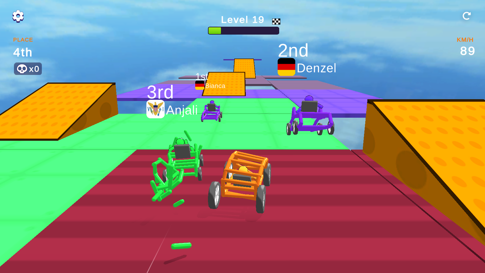 Draw Crash Race: Stunt Race screenshot