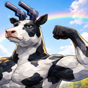 Cow run, police!