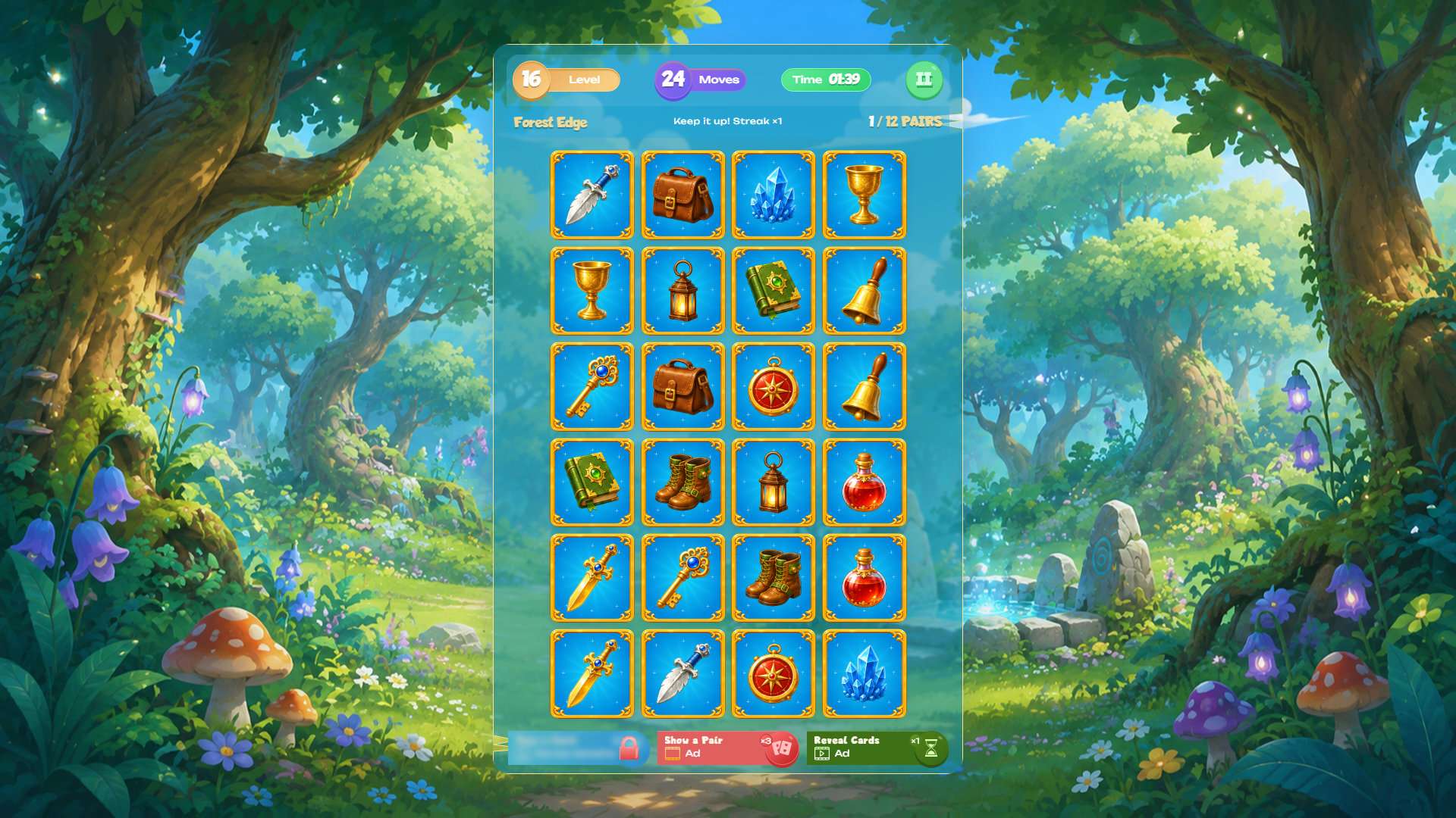Memory Match: Magic Artifacts — screenshot 1