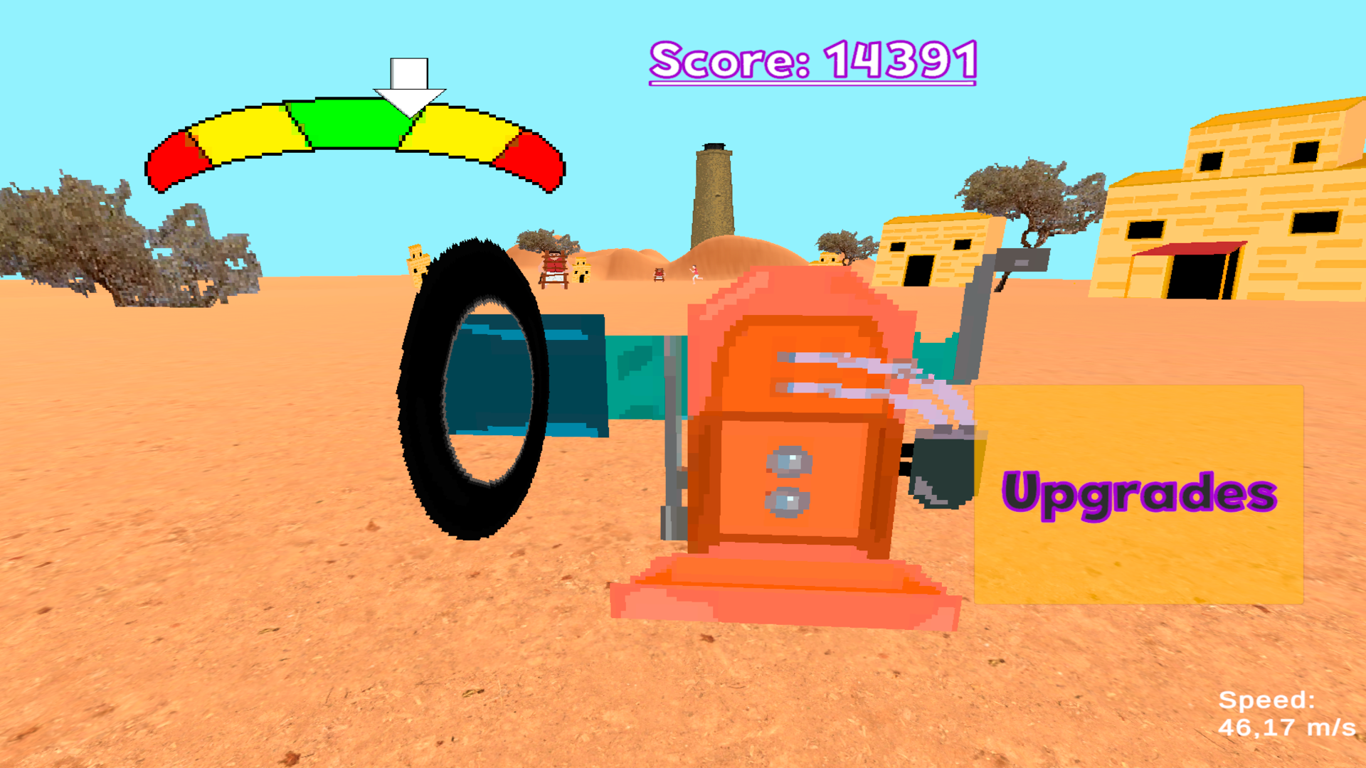 Launch the wheel into the tower online — screenshot 1