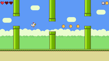 Tap the Flappy （由 Alien):网上免费玩 Playhop
