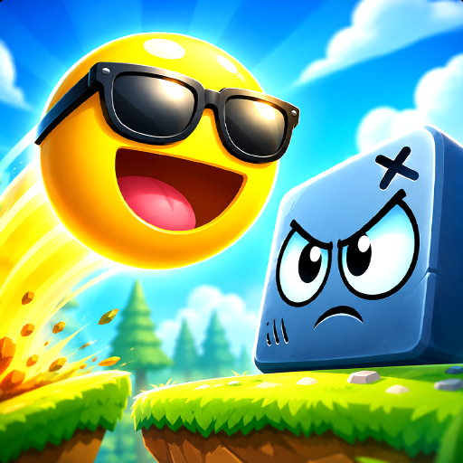 Cool Emoji Ball 4: Red and Blue icon