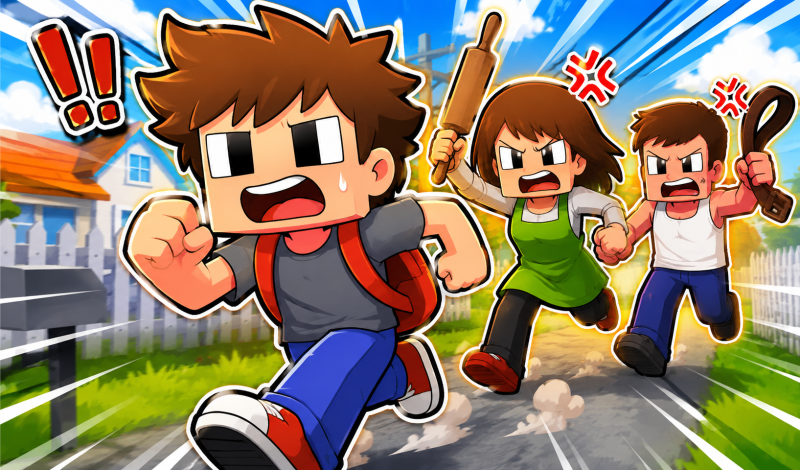 Schoolboy: Escape from Parents! game cover