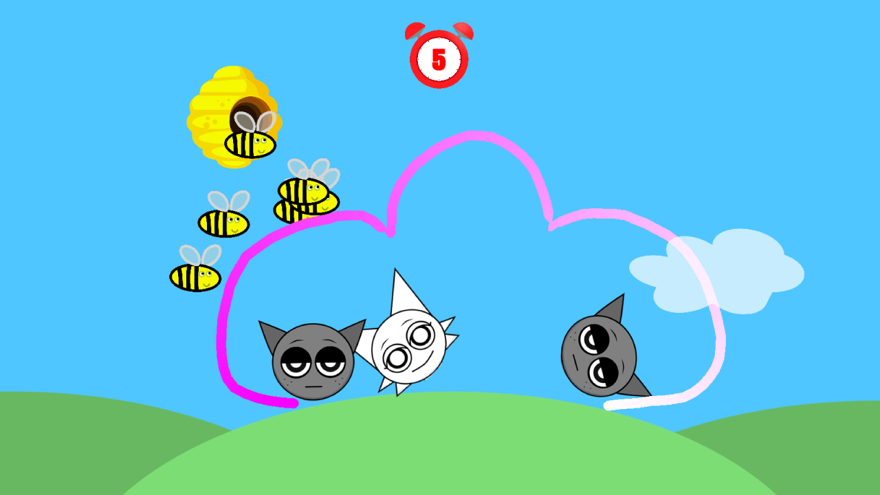 Save Venda Sprunki from Bees! screenshot