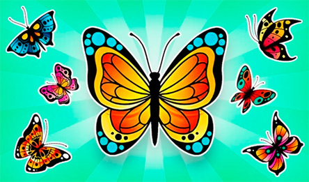 Маджонг: коллекция Бабочек