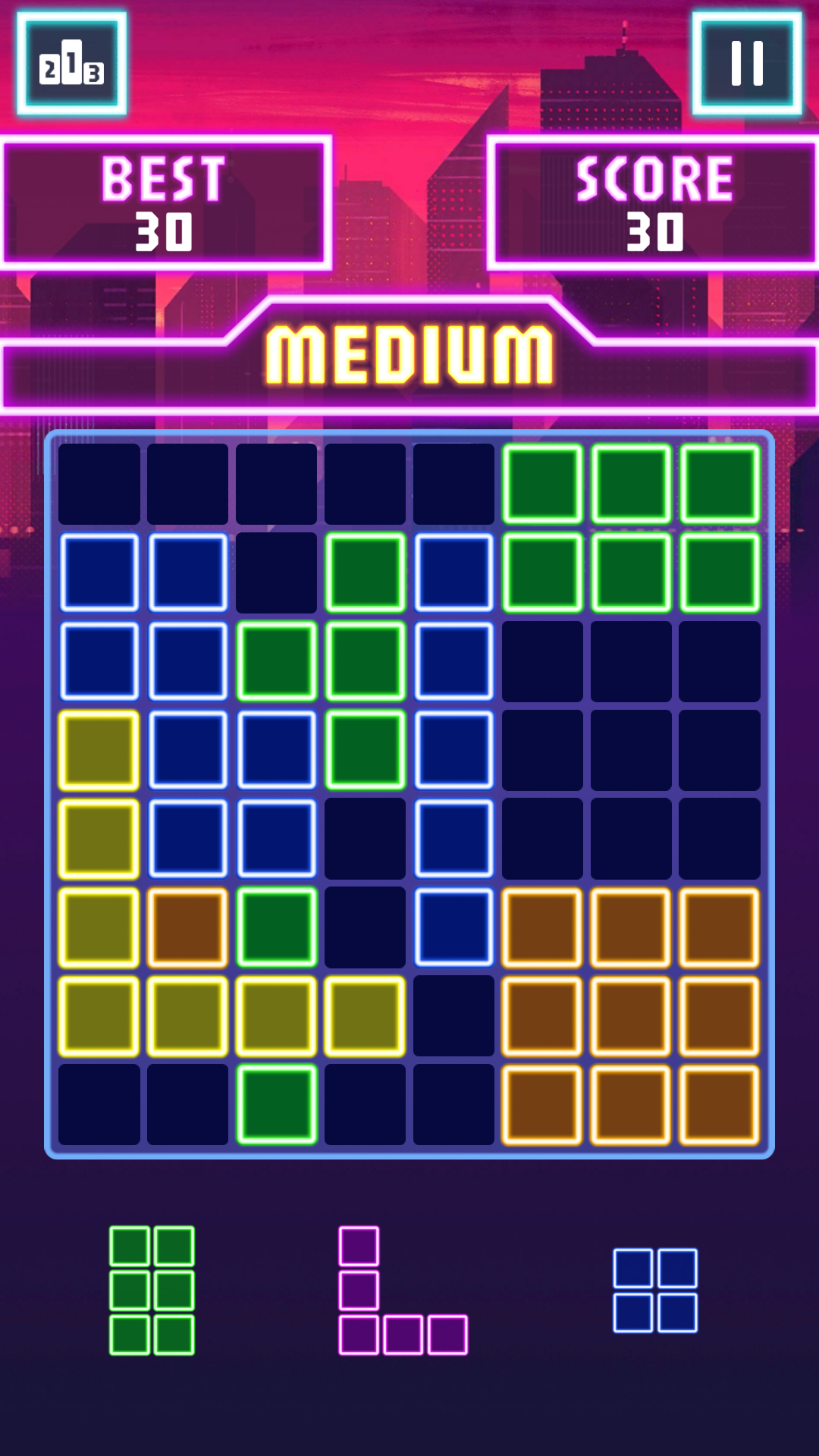 Block Puzzle: Neon Adventure screenshot 7