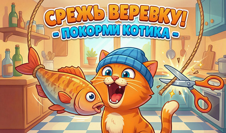 Срежь веревку! - Покорми котика