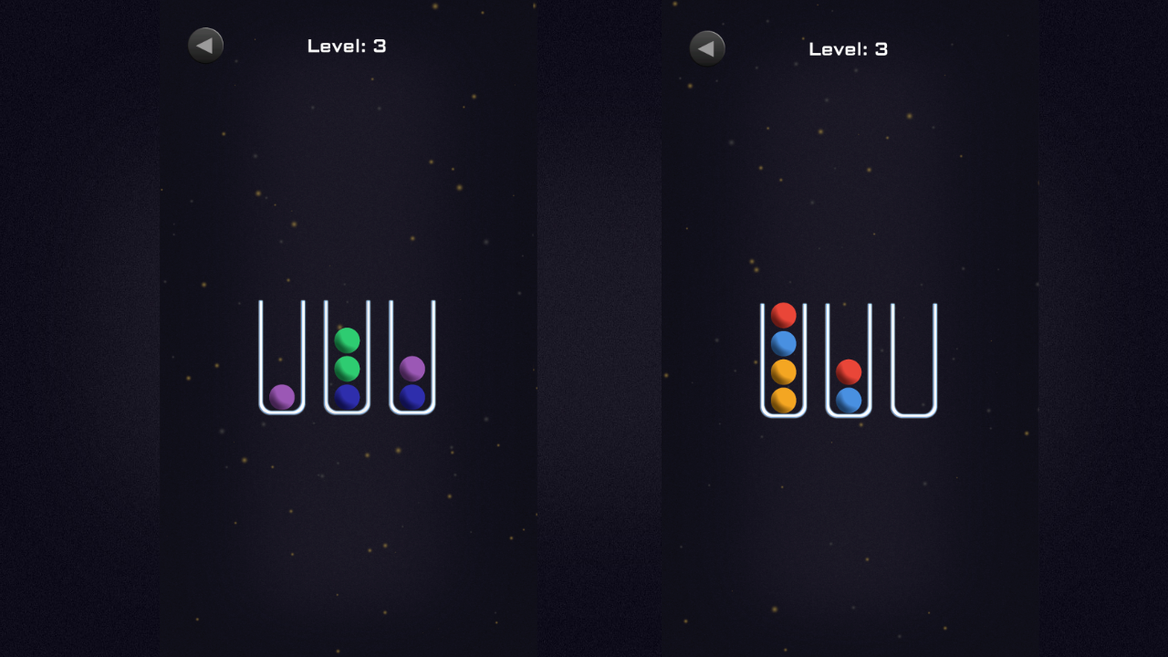 Sorting BALLS Puzzle — screenshot 2