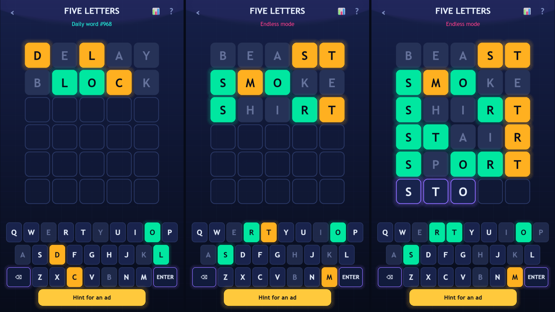 Five Letters — screenshot 1