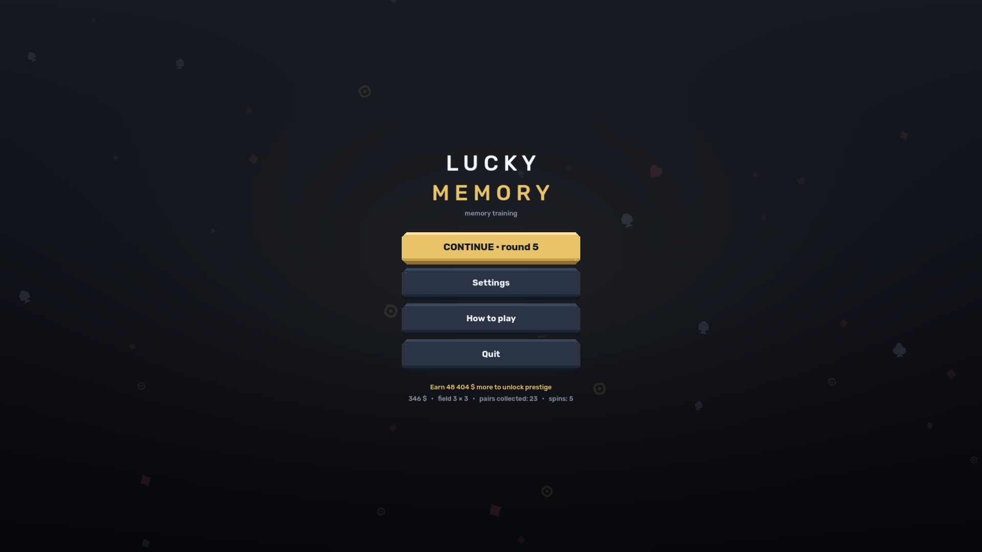 Lucky Memory screenshot