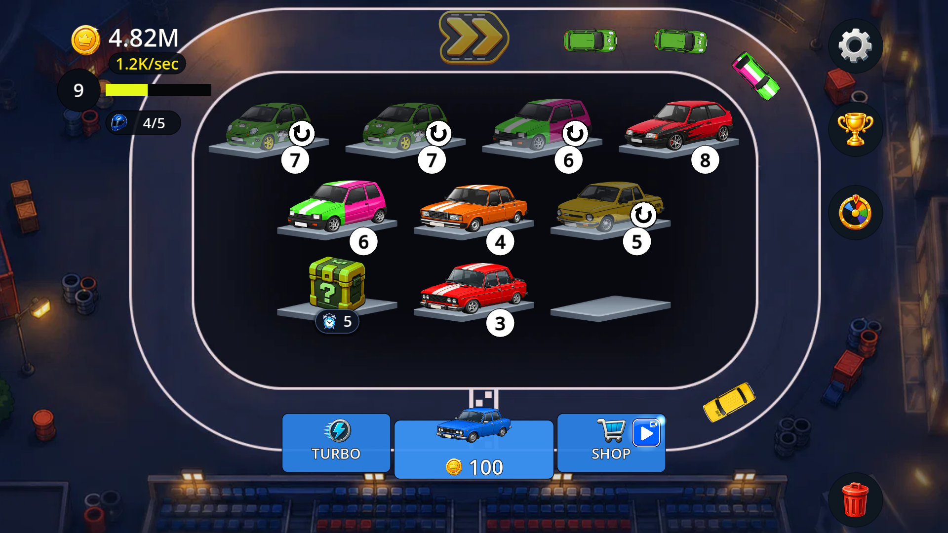 Merge Cars: Idle Tycoon — screenshot 1
