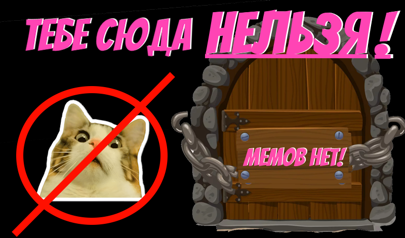 Тебе сюда нельзя! Мемов нет! game cover