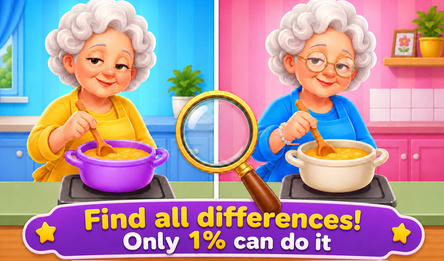 Find all differences! Only 1% can do it