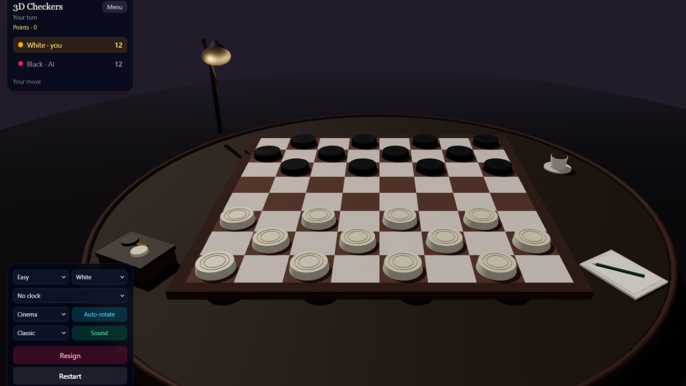 3D Checkers — screenshot 2