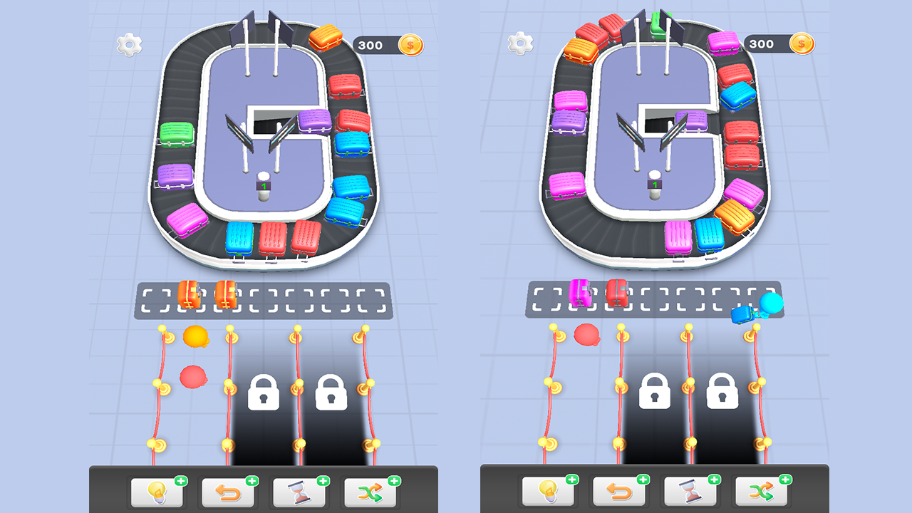 Sorting luggage screenshot