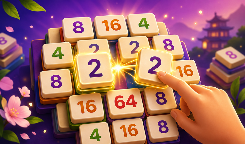 Mahjong 2048 game cover