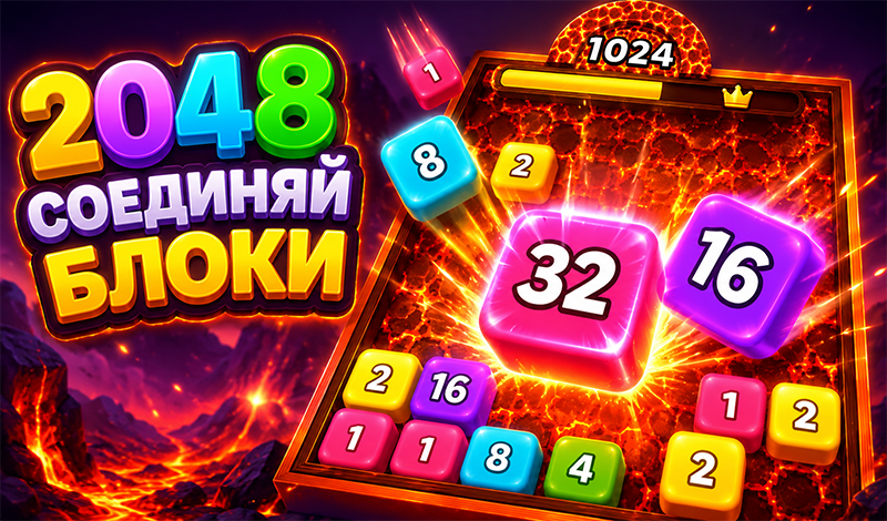 2048 Соединяй Блоки game cover