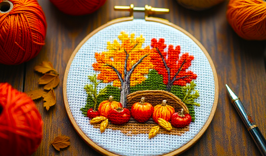 Cross-stitch by numbers game