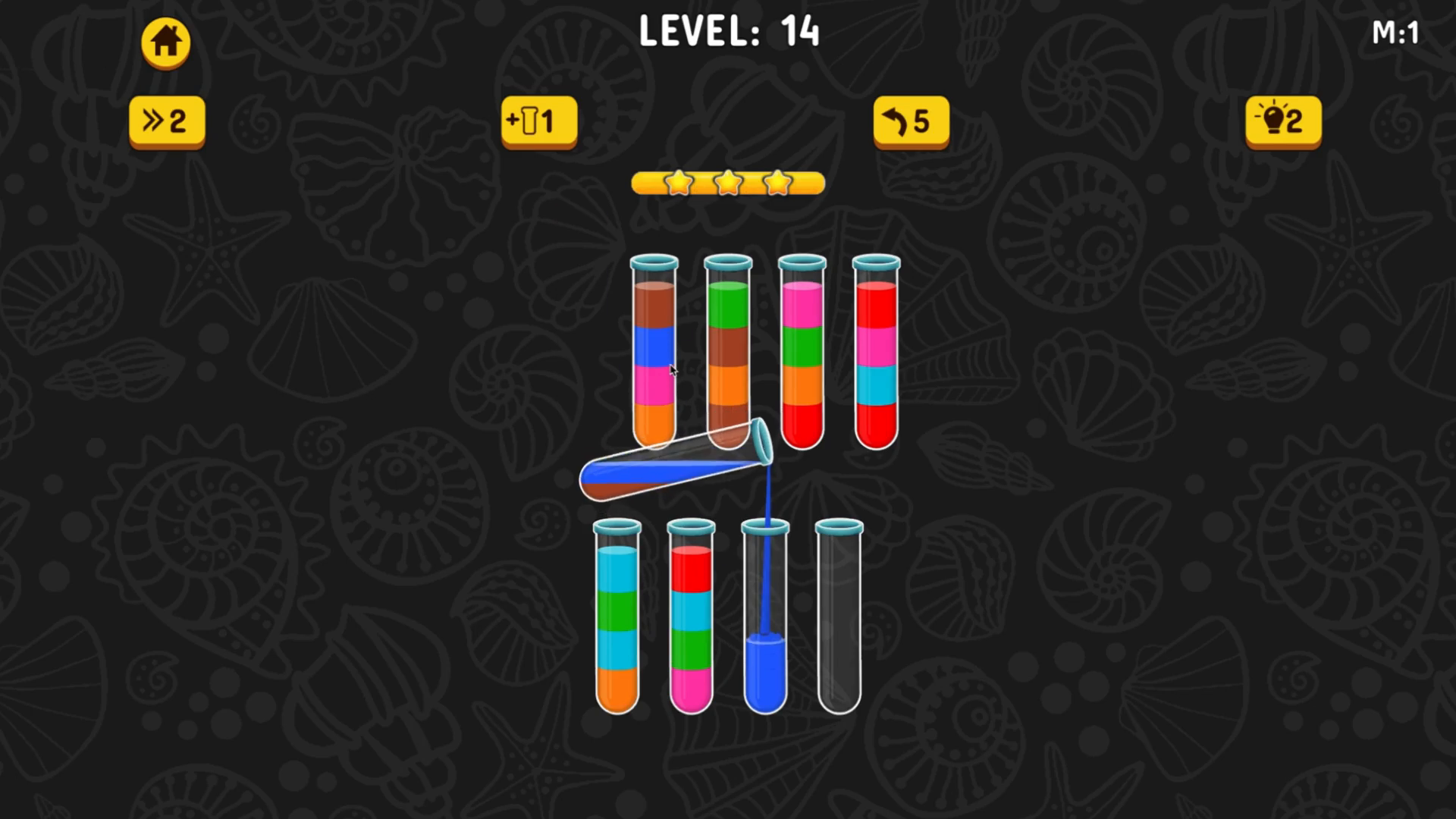 Color Water Sort 3D — screenshot 1