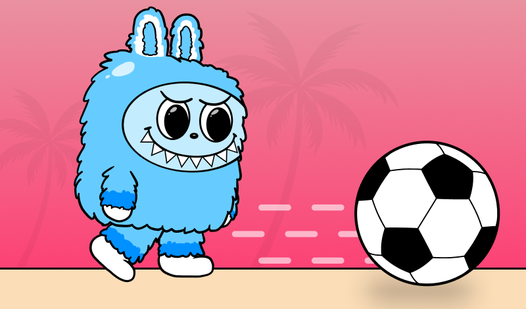 Labubu plays soccer