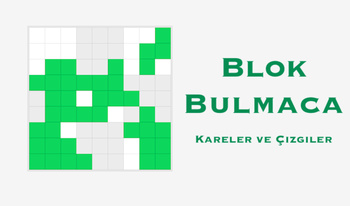 Blok Bulmaca Kareler ve Çizgiler