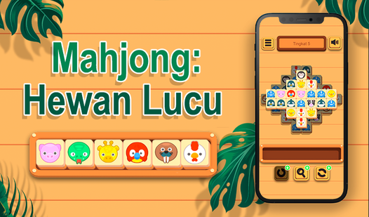 Mahjong: Hewan Lucu  loading=