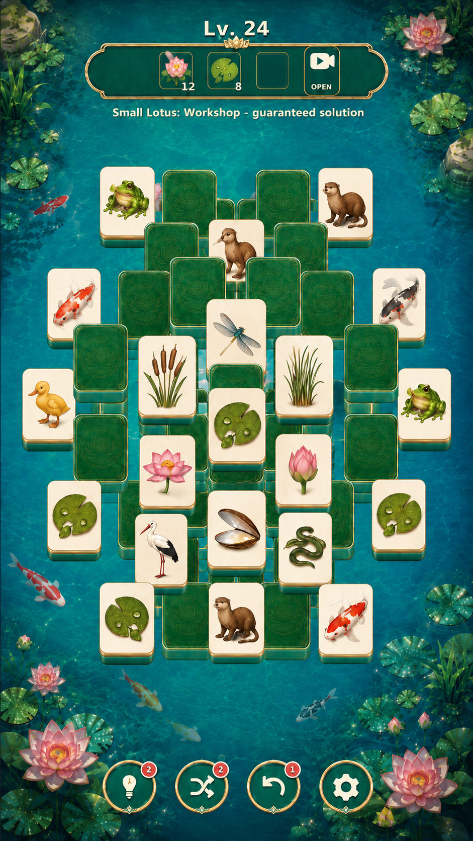 Mahjong: Jade Pond screenshot 3