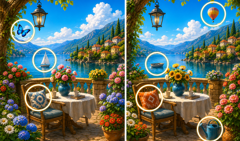 Find the differences in the two pictures game cover