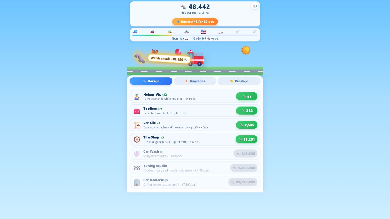 Garage Clicker: Auto Empire — screenshot 1