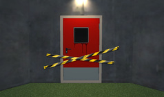 Don't go through that door.