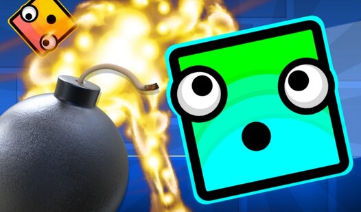 Geometry Dash: Save the cube from bombs