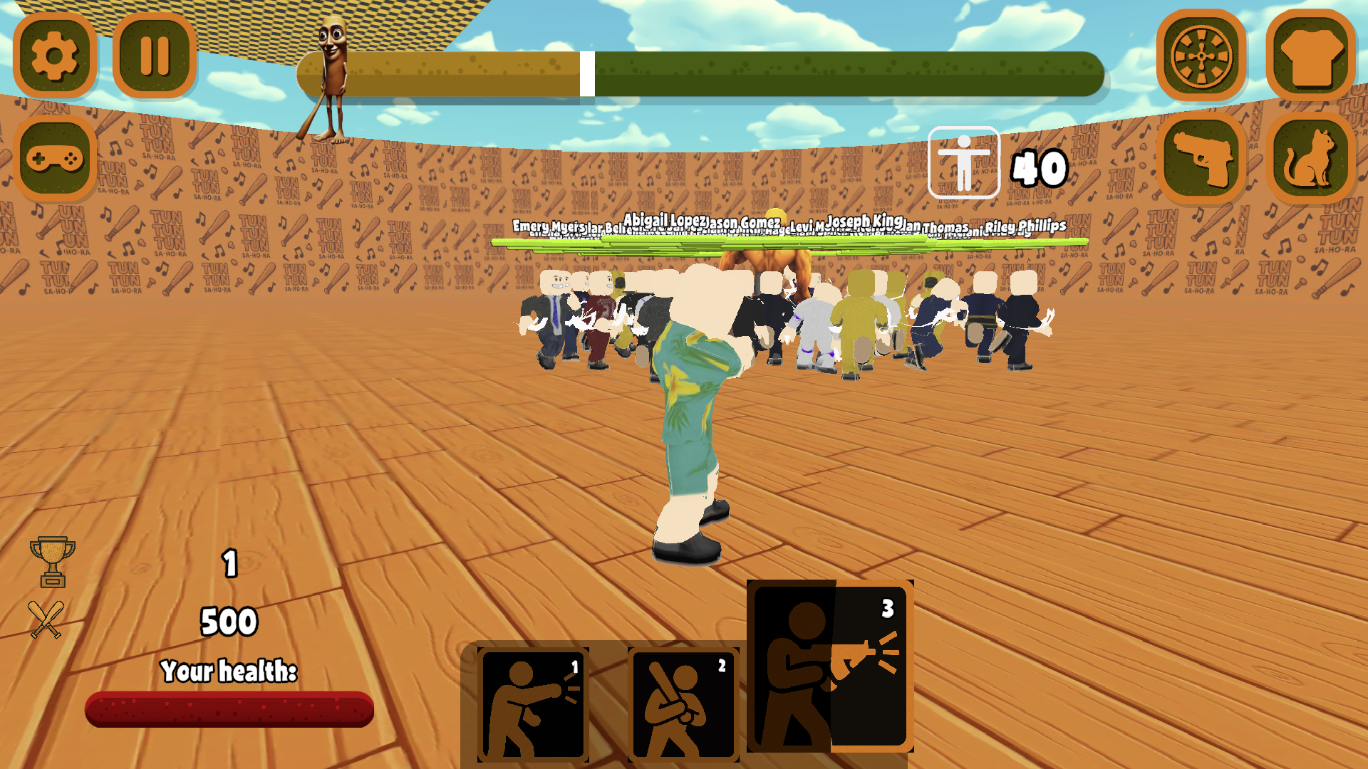 Obby online: 100 Players vs jock Tuntun Sahur screenshot