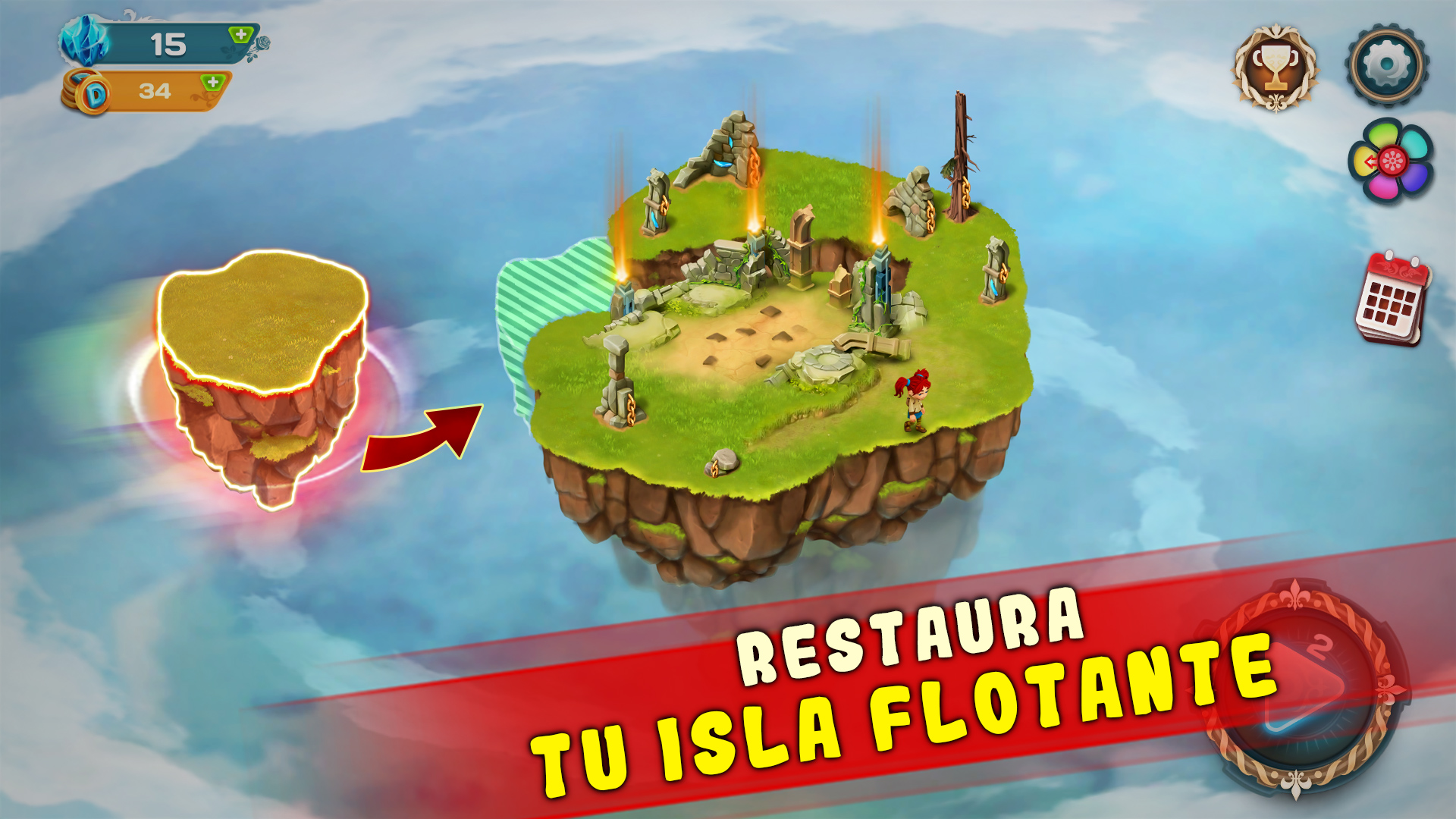 Diamant Sky Stories Match 3 — screenshot 4
