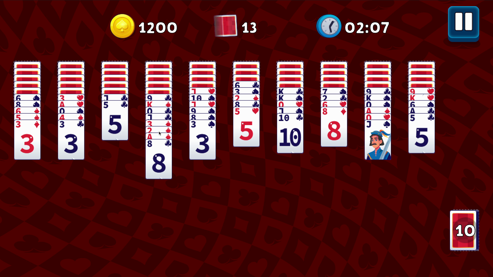 Классический Пасьянс: Паук — screenshot 1