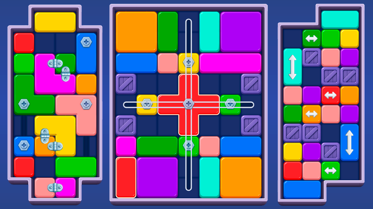 Цветные блоки: Пары — screenshot 1
