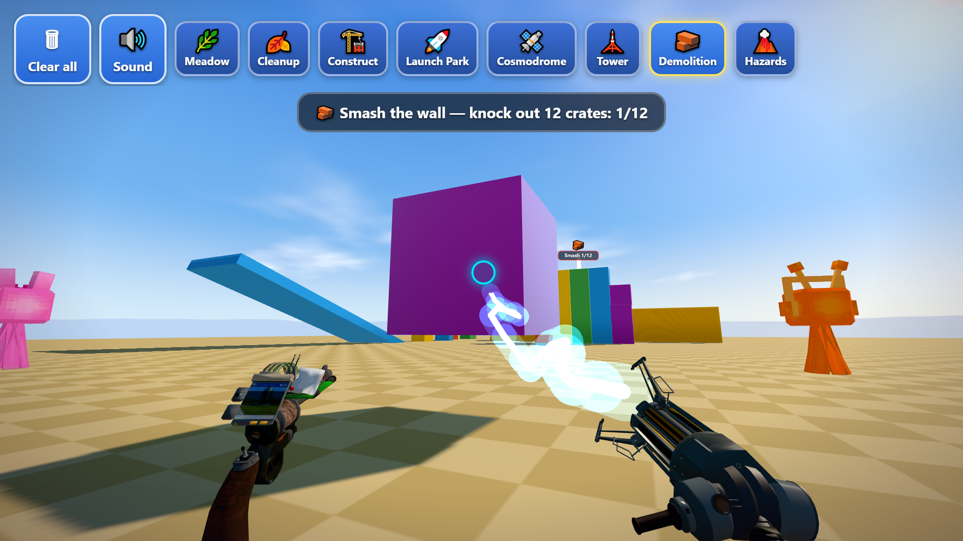 Gravity gun 3D sandbox screenshot 3
