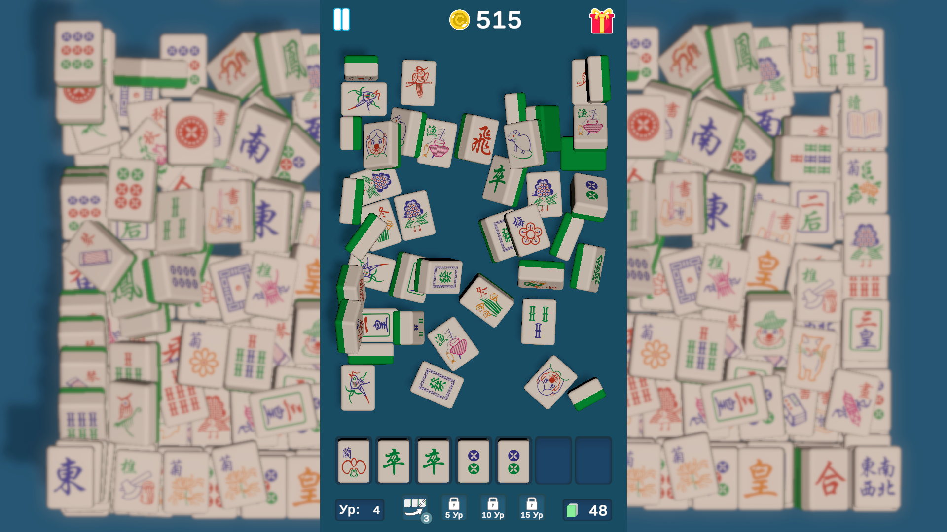 Уничтожь фишки Маджонг — screenshot 1