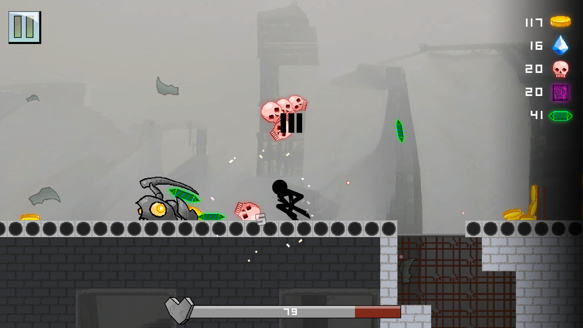 Stickman! Powerful monster slicing screenshot